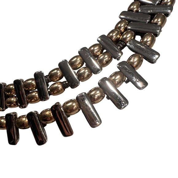 Chain Multi Strand Statement Belt Bar Metal Beaded Adjustable Gold Silver - Picture 7 of 16